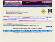 Tablet Screenshot of livingwordbroadcast.org